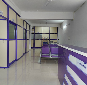 Best hospital in Bherya CurePlus Hospital reception desk