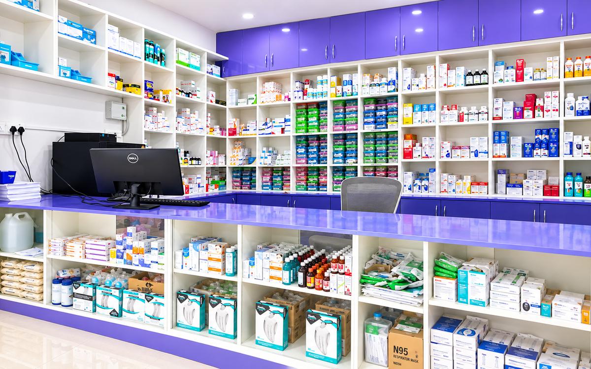 Fully stocked CurePlus pharmacy counter